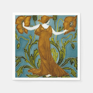 Walter Crane's Art nouveau Pappersservett
