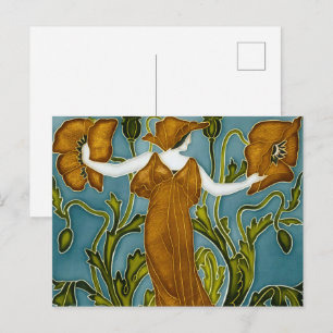 Walter Crane's Art nouveau Vykort