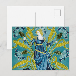Walter Crane's Art nouveau Vykort