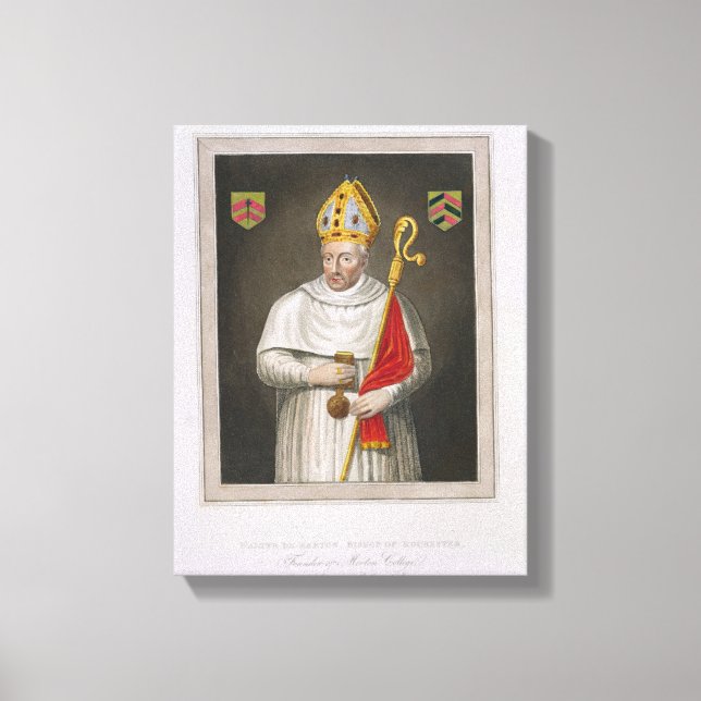 Walter de Merton (d.1277), efter en målning i Canvastryck (Framsida)