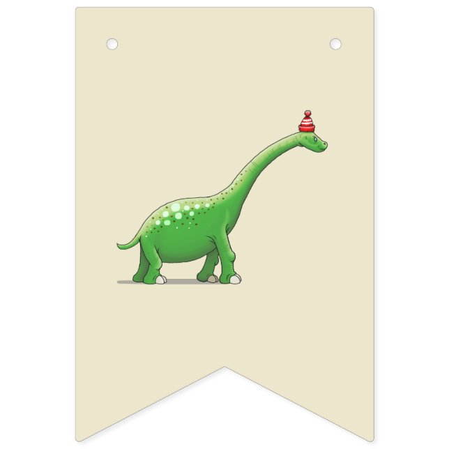 Walter den gröna dinosaurien vimplar (Första flaggan)