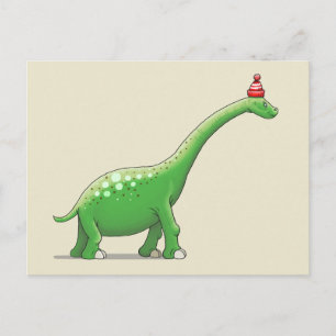 Walter den långhalsade dinosaurien vykort