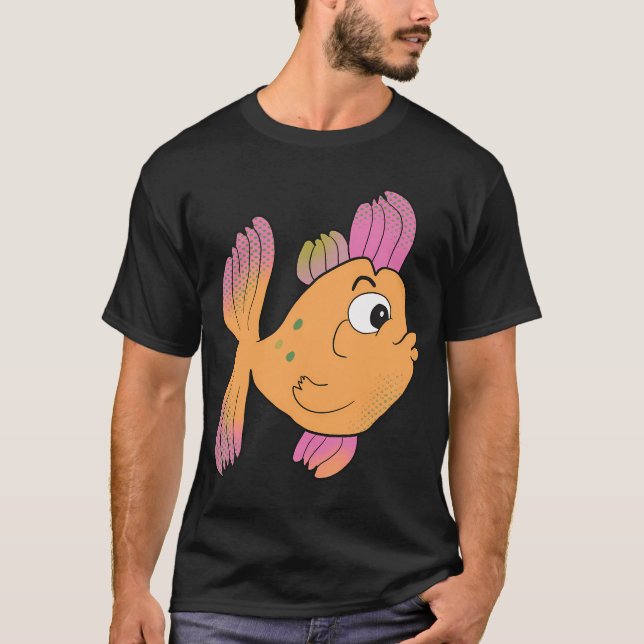 Walter den tropiska fisken t shirt (Framsida)