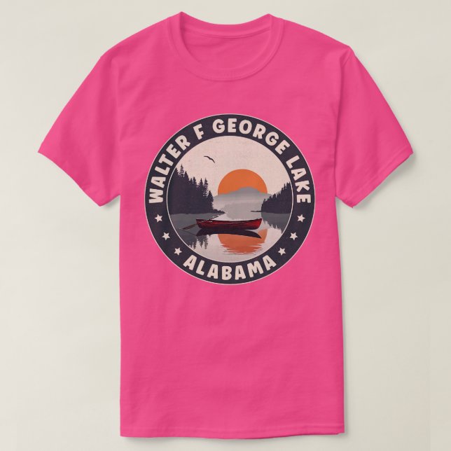 Walter F George Sjö Alabama Sunset TShirt T Shirt (Design framsida)