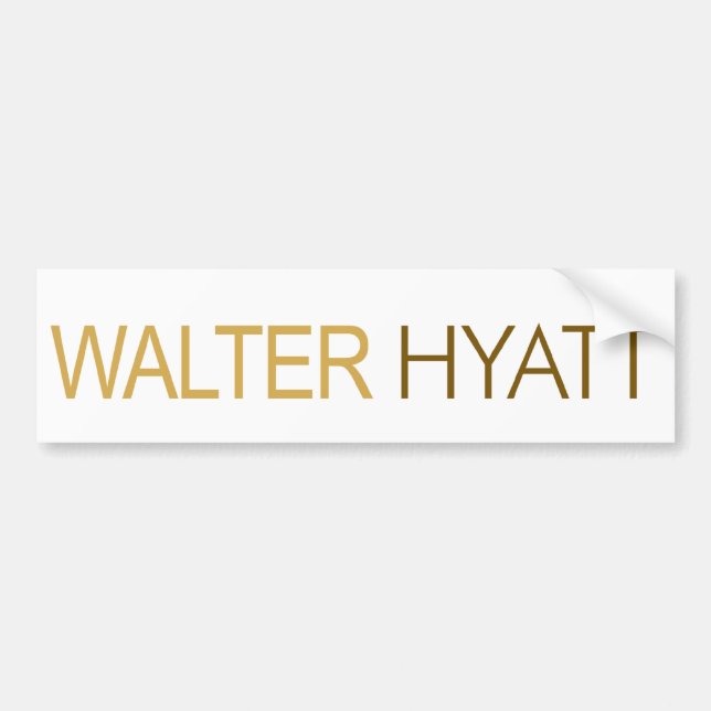 Walter Hyatt bildekal (Framsidan)