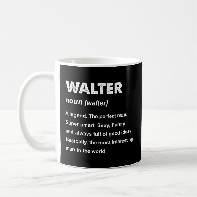 Walter Namn Kaffemugg (Vänster)