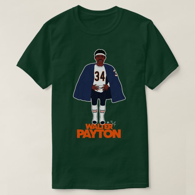 Walter Payton Sideline Cape T Shirt (Design framsida)