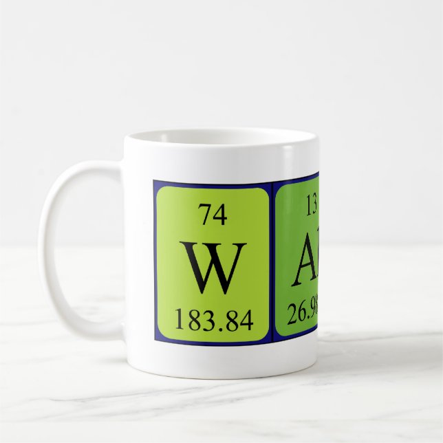 Walter Periodiska bord namn mugg (Vänster)