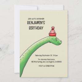Walter the Dinosaur Birthday bjudande Inbjudningar