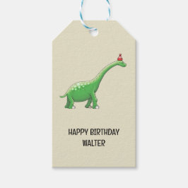 Walter the Dinosaur Presentetikett