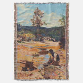 Walter Withers Panning for Guld 1893 Australia Filt