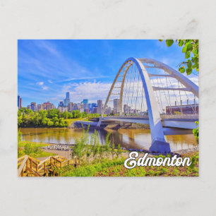 Walterdale Bridge, Edmonton, Alberta, Kanada Vykort