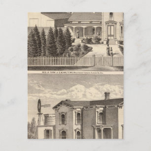 Walters, Crowell residenet, farm Vykort