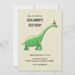 Walters Dinosaur Födelsedagsinbjudan Inbjudningar