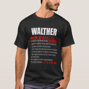 WALTHER Namn T Shirt, WALTHER family namn vapenskö Shirt