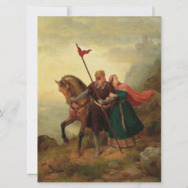 Walther och Hildegund Fleeing med deras Horse Kort