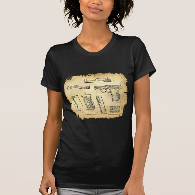 Walther P38 T-shirt (Framsida)