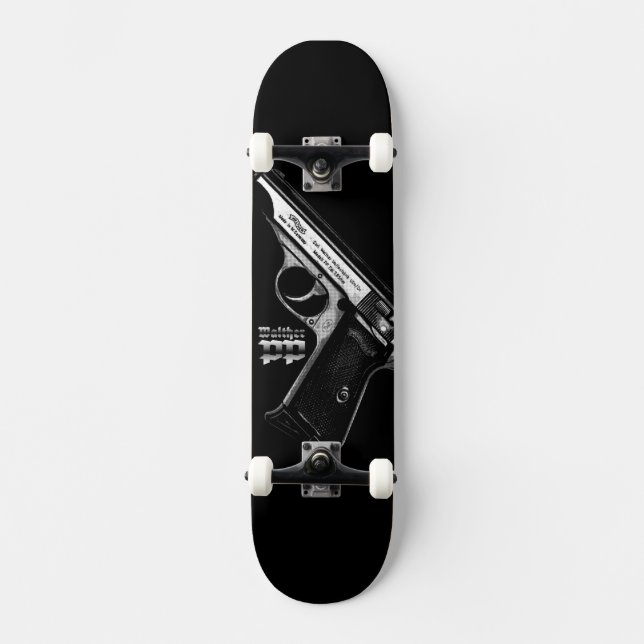 Walther PP Old School Skateboard Bräda 21,6 Cm (Framsida)