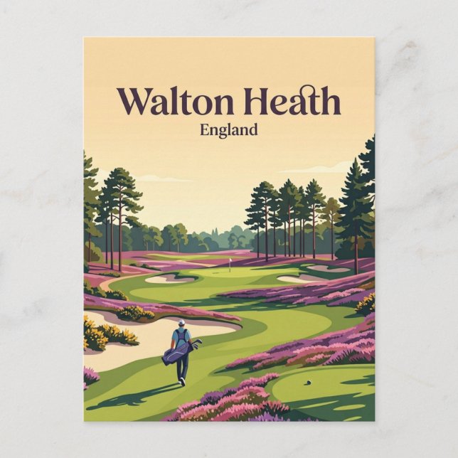 Walton Heath Golf Club England Vykort (Framsida)