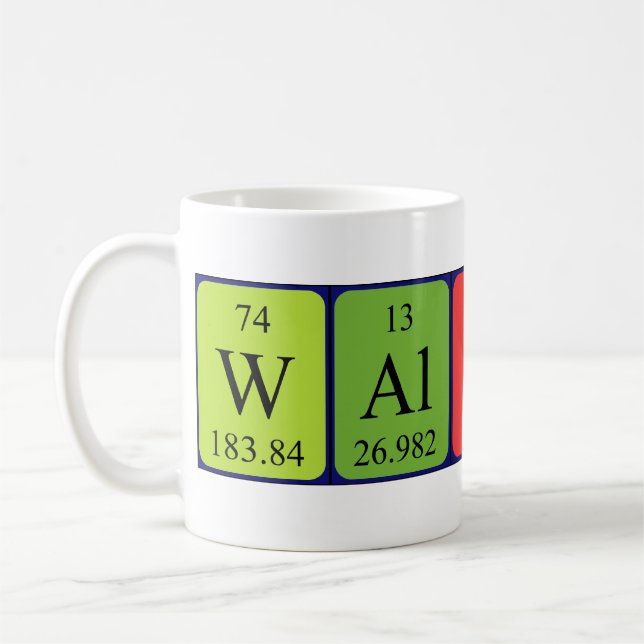 Walton Periodisk bord namn mugg (Vänster)