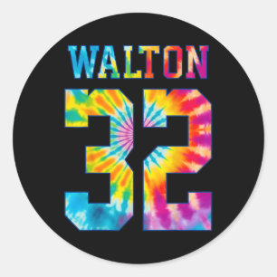 Walton Tie Dye 32 Walton Runt Klistermärke