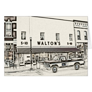 Waltons fem & Dime II Hälsningskort