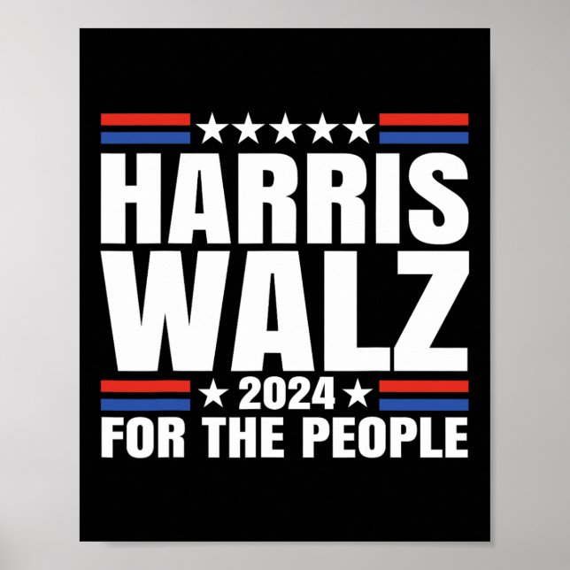 Waltz 2024 för People Kamala Harris Tim Waltz Poster (Framsidan)