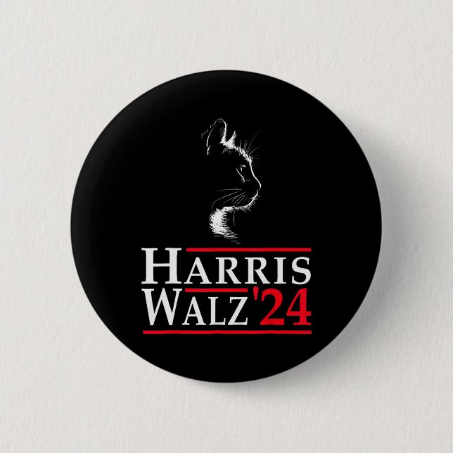 Waltz 2024 Funny Cat Vote for Kamala Harris Tim Wa Knapp (Framsida)
