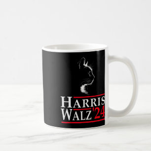 Waltz 2024 Rolig Katt Röst På Kamala Harris Tim Wa Kaffemugg