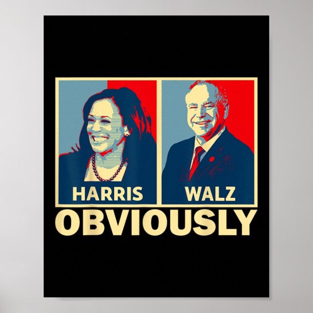 Waltz 2024 Tim Walz Kamala Harris 2024 Poster (Framsidan)