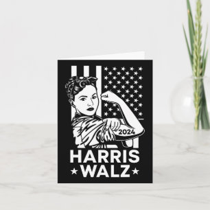 Waltz 2024 USA flagga Kamala Harris Tim Walz 2 Kort