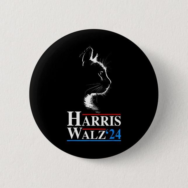 Waltz 2024 Val Funny Cat Kamala Harris Tim Wa Knapp (Framsida)