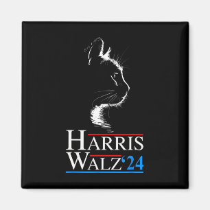 Waltz 2024 Val Funny Cat Kamala Harris Tim WA Magnet