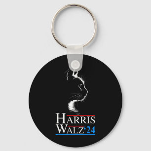 Waltz 2024 Val Funny Cat Kamala Harris Tim WA Nyckelring