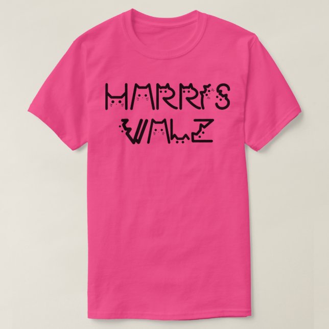 Waltz 2024 Val Funny Cat Kamala Tim Walz TShi T Shirt (Design framsida)
