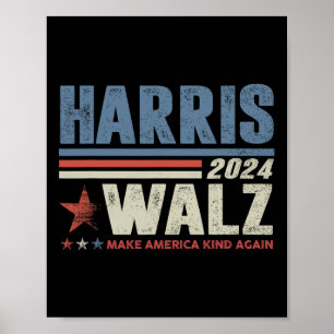 Waltz 2024 Val Kamala Harris Tim Waltz 2024 1 Poster