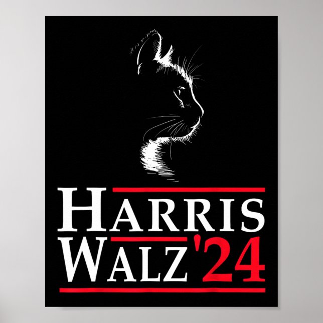Waltz 2024 Val Kamala Harris Tim Waltz 2024 3 Poster (Framsidan)