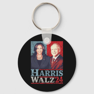 Waltz 2024 Val Kamala Harris Tim Waltz 2024 5 Nyckelring