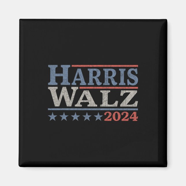 Waltz 2024 Val Kamala Harris Tim Waltz 2024 & Magnet (Framsidan)