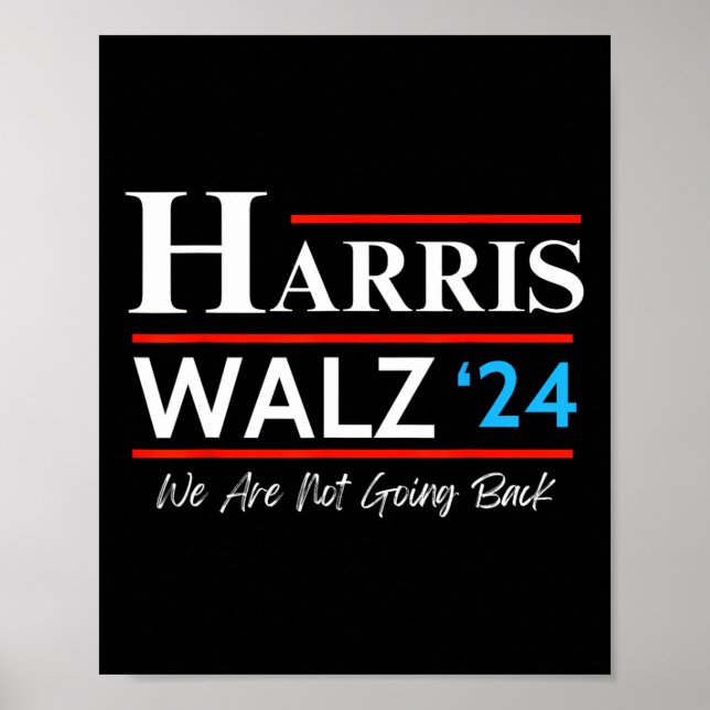 Waltz 2024 Val Kamala Harris Tim Waltz 2024 & Poster (Framsidan)