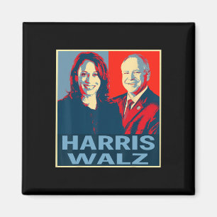 Waltz 2024 Val President Kamala Harris Tim Wa Magnet