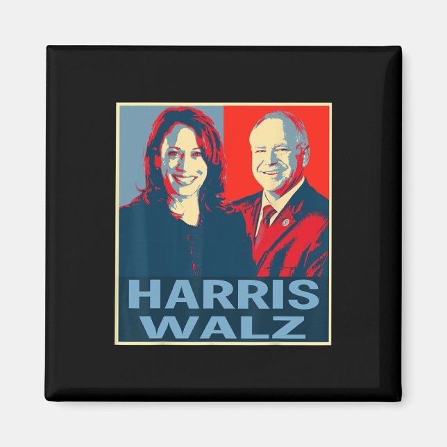 Waltz 2024 Val President Kamala Harris Tim Wa Magnet (Framsidan)