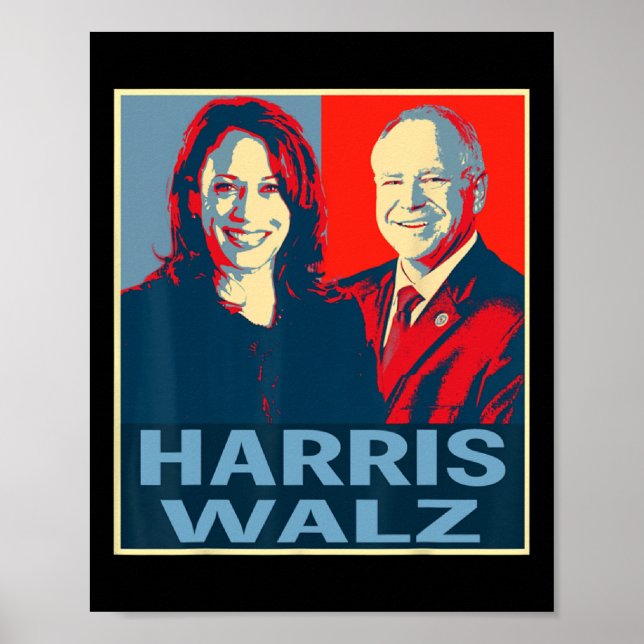 Waltz 2024 Val President Kamala Harris Tim Wa Poster (Framsidan)