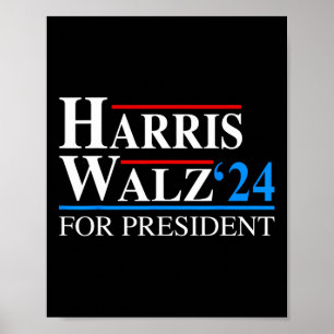 Waltz 2024 VP Vice President Kamala Harris Tim Wal Poster