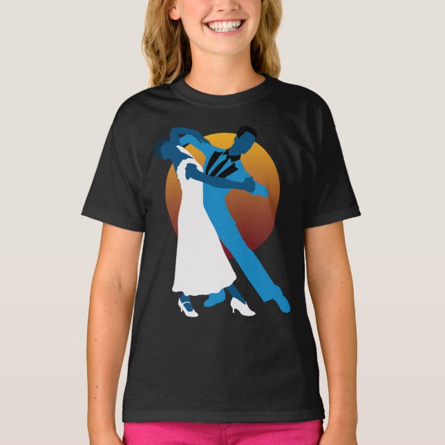 Waltz Dancing Älskare T Shirt (Framsida)