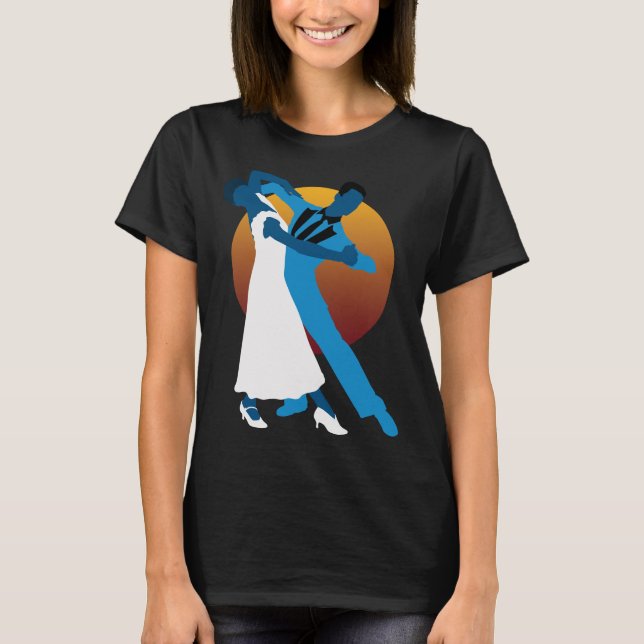Waltz Dancing Älskare T Shirt (Framsida)