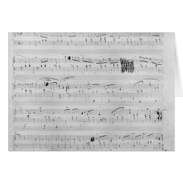 Waltz i f-minderårig hälsningskort (Framsidan Horizontal)