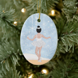 Waltz of Snöflingor Nutcracker Ballet jul Julgransprydnad Keramik