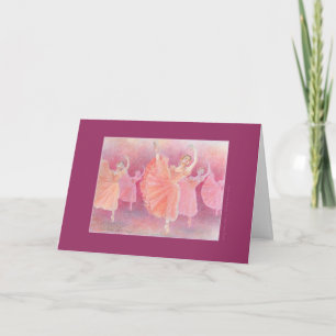 Waltz of the Flowers Greeting Card w/ Quote Helgkort