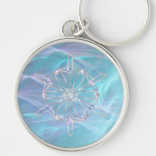 Waltz of the Snöflingor Keychain Rund Silverfärgad Nyckelring